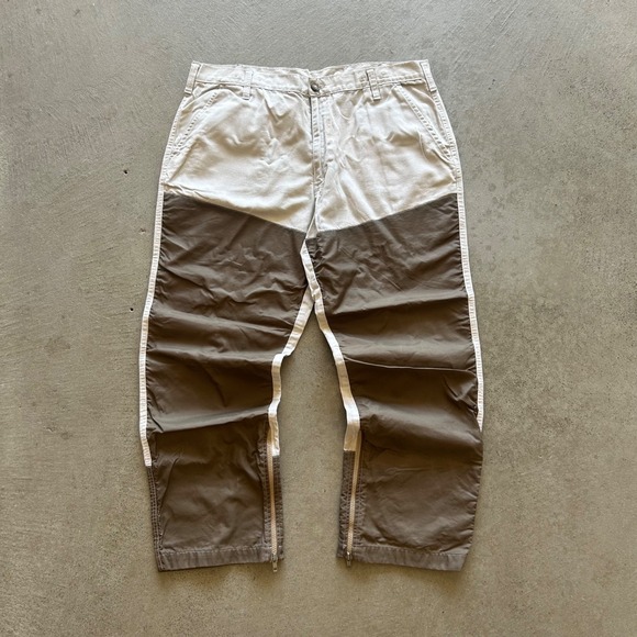 Saftbak Other - Vintage 90s SafTbak Pants Size 38x30 Cream Brown Brush Guard Double Knee Outdoor